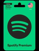 Подписка Spotify Premium на 1 месяц / Код активации Спотифай Премиум / Подарочная карта / Gift Card (США)