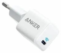 СЗУ адаптер ANKER PowerPort 3 Nano 20W USB-C, белый