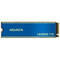 Твердотельный накопитель SSD M.2 256 GB ADATA ALEG-710-256GCS PCIe Gen3x4 with NVMe, 2100/1000, IOPS 90/130K, MTBF 1.5M, 3D NAND, 65TBW, 0,23DWPD, Hea