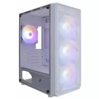 Корпус 1STPLAYER FD3-M White / mATX / 4x120mm LED fans / FD3-M-WH-4F1-W