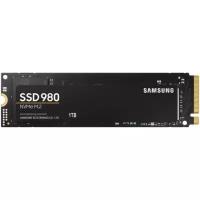 Твердотельный накопитель SSD M.2 1TB Samsung 980 MZ-V8V1T0BW PCIe Gen3x4 with NVMe, 3500/3000, IOPS 500/480K, MZ-V8V1T0BW MTBF 1.5M, 3D TLC, 600TBW, 0