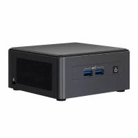 Intel Платформа системного блока с ЦПУ Intel BNUC11TNHI30000 Платформа Intel NUC,Core i3-1115G4 (6M Cache, up to 4.10 GHz), 2xDDR4-3200 1.2V SO-DIMMs (up to 64 GBGb), Intel UHD Graphics for 11th Gen Intel (Dual HDMI 2.0b w/HDMI CEC, Dual DP 1.4a via Type C), 1x BNUC11TNHI30000