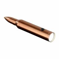 Тактческий фонарь KH Security Flashlight Bullet Light brass