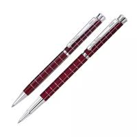 Набор подарочный Pierre Cardin Pen&Pen - ручка шариковая + ручка роллер, в клетку