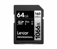 Lexar Professional SDXC 64GB 1066x UHS-I U3 V30