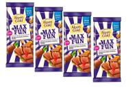 Alpen Gold Max Fun. шоколад молочный со взрывной карамелью мармеладом и печеньем ( 4 шт по 150 г)