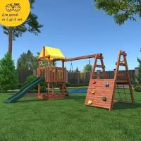 Деревянная детская игровая площадка CustWood Junior Color JC10 - игровой спортивный комплекс / площадка для дачи