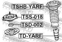 Пыльник переднего амортизатора, TSHBYARF FEBEST TSHB-YARF