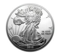 1 доллар 2010 года американская монета Liberty США серебро копия PROOF арт. 17-3768