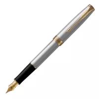 Parker Sonnet Stainless Steel GT перьевая ручка, M подарочная упаковка