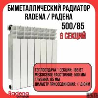 Биметаллический радиатор радена биметалл / RADENA BIMETALL 500/85 6 секций