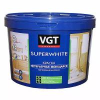 VGT Superwhite / ВГТ ВД-АК-1180 краска интерьерная моющаяся база А 13кг