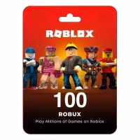 Пополнение счета Roblox на 100 Robux РФ для России / Подарочная карта Роблокс / Глобал для любого региона