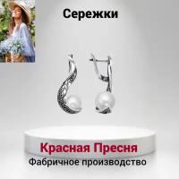 Сережки женские с жемчугом