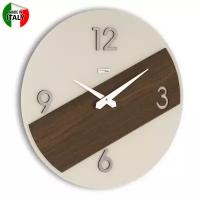 Итальянские настенные часы Orbis. Цвет мокко. Бренд Incantesimo Design