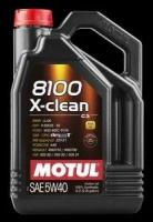 Масло моторное 5w40 motul 5л синтетика 8100 x-clean c3