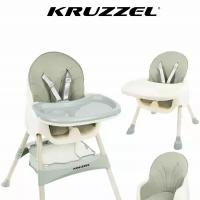 Детский стульчик для кормления Kruzzel 3in1,зелёный