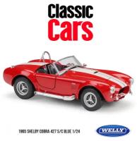 Maisto Машинка 1965 Shelby Cobra 427 S/C 1:24, красная