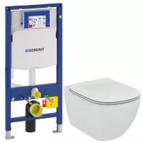 Комплект подвесной унитаз Ideal Standard Tesi T007901 + T352701 + система инсталляции Geberit 111.300.00.5