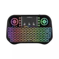 Мини-клавиатура Rombica Air Touch RGB, беспроводная, для ТВ и ПК, USB, touch, чёрная