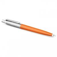 Ручка шариковая Parker Jotter Orig Orange корпус оранжевый детали хром блистер синяя 143860 (1)