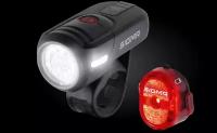 Фара+Фонарь Sigma AURA 45 люкс, OSRAM LED, 2 режима USB / NUGGET II RL 3 режима USB, 4-017460