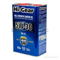 Масло моторное hi-gear sm/cf 5w-30 синтетическое 4 л hg0034