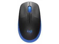 Мышь беспроводная Logitech M190, 1000dpi, Wireless/USB, Черный/Синий, 910-005907