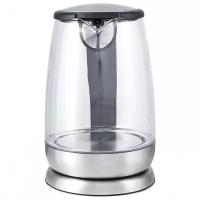 Чайник KITFORT КТ-619 1,7 л 2200 Вт закр нагр элемент стекло серебристый 454879 (1)
