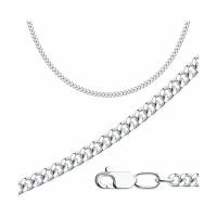 Серебряная цепь плетение Панцирное Diamant online 968021006, размер 55
