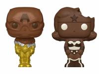 Набор фигурок Funko POP Чудо Женщина (Шоколад Дня Святого Валентина ) и Капитан Америка (Пасхальный шоколад)