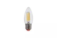 Лампа светодиодная LED Филамент 5Вт Свеча 160-260В E27 450лм 2700К экономка EcoLedFL5wCNE2727