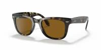 Солнцезащитные очки Ray-Ban RB4105 Wayfarer Folding Classic, размер L (Light Havana/Brown)