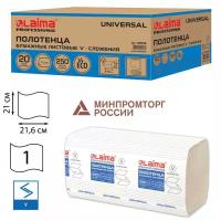 Полотенца бум. 250шт LaimaUniversal 1-слойные комп. 20 пачек 21х21,6 129538 (1)