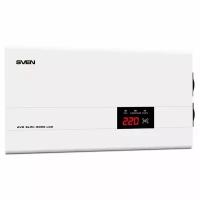 Стабилизатор напряжения SVEN AVR SLIM-2000 LCD, 2000ВА, белый sv-013950