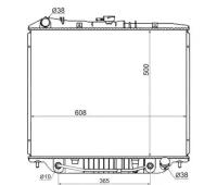 Радиатор ISUZU BIGHORN/TROOPER /OPEL MONTEREY 4JX1-4JG2TC/HONDA PASSPORT 6VD1-4JG2TC 91-98, IS0005D Sat IS0005-D