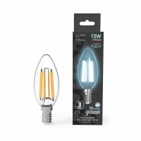 Лампа Gauss Filament Свеча 13W 1150lm 4100К Е14 LED