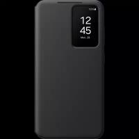 Samsung Чехол-книжка Samsung Smart View Wallet Case для Galaxy S24, полиуретан, черный (EF-ZS921CBEGRU)