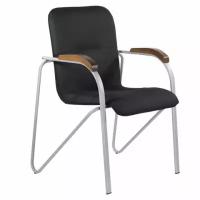 Кресло для приемных и переговорных Brabix Samba CF-106 Box-2 532763 серый, орех D-8, черный