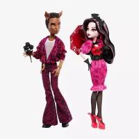 Набор кукол Monster High Draculaura and Clawd Wolf Howliday Love Edition (Монстр Хай Дракулаура и Клод Вулф Любовный выпуск)