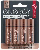 Батарейка Energy Ultra LR6 АА, в упаковке: 4 шт