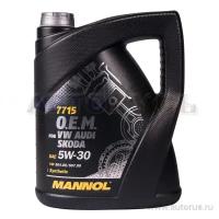 Масло моторное mannol 7715 o.e.m. for vw audi skoda 5w-30 синтетическое 5 л 7001