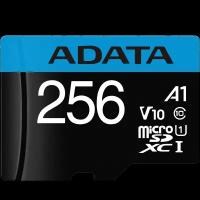 ADATA Карта памяти ADATA MicroSD XC 256 ГБ class 10 (AUSDX256GUICL10A1-RA1)