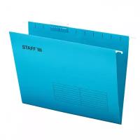 Подвесные папки А4 350х240 мм до 80 л к-т 10 шт синие картон STAFF 270928 (1)
