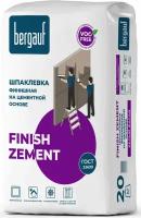 Бергауф Финиш Цемент шпатлевка финишная цементная (20кг) белая / BERGAUF Finish Zement шпатлевка финишная на цементной основе (20кг) белая