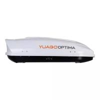 Багажный бокс на крышу Yuago Optima (390 л) 145х86х46см белый матовый односторонний