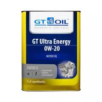 Масло моторное gt oil gt ultra energy 0w-20 api sp/gf-6a синтетическое 4 л 8809059408902