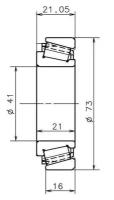 Снято Подшипник КПП EC.42217.S01.H206 1шт