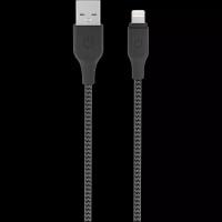 Gerffins Кабель Gerffins USB-A - Lightning, 1м, черно-серый