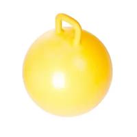 Мяч гимнастический с ручкой Action Club GB04, 55 см, желтый, с насосом